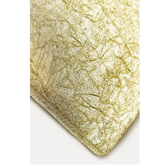 LAST CHANCE Zara Gold Textured Pants - Picture 5 of 12